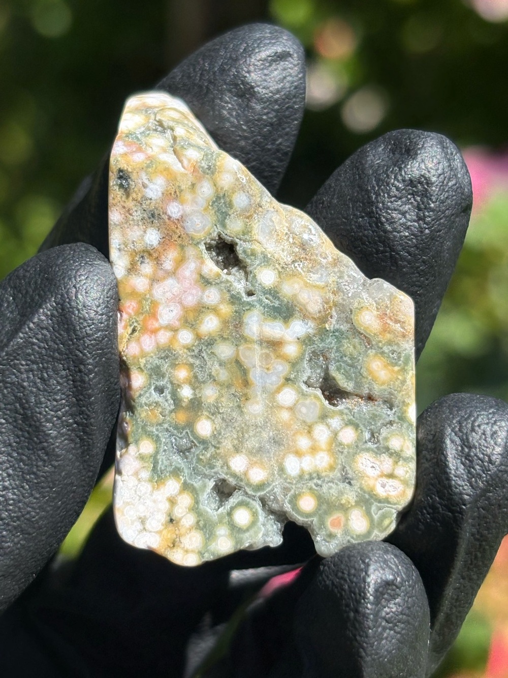Small Ocean Jasper Crystal Freeform - Sea Jasper Slab - Polished OBJ